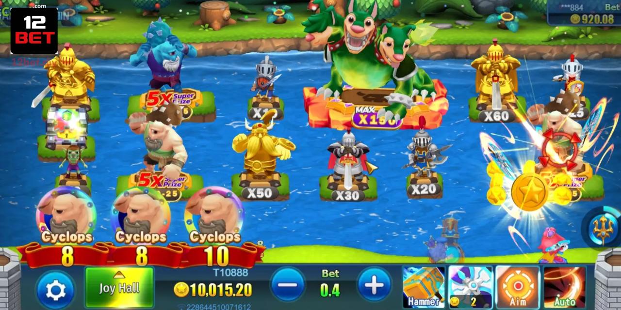 Boom Legend 12Bet: Thử Thách Săn Cá Hiện Đại Hoàn Toàn Mới 3 Chế độ bắn thường cơ bản phù hợp mọi người tham gia
