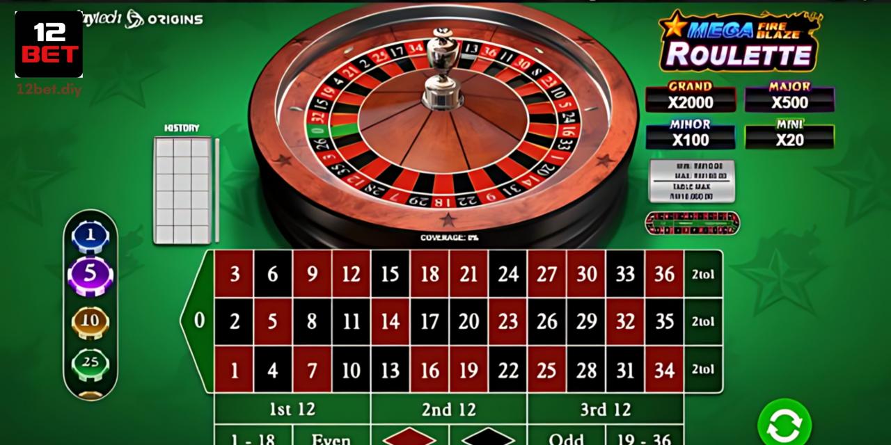Mega Roulette Live 12Bet - Cược Trực Tiếp Roulette Kịch Tính 2 Chi tiết về luật chơi cơ bản
